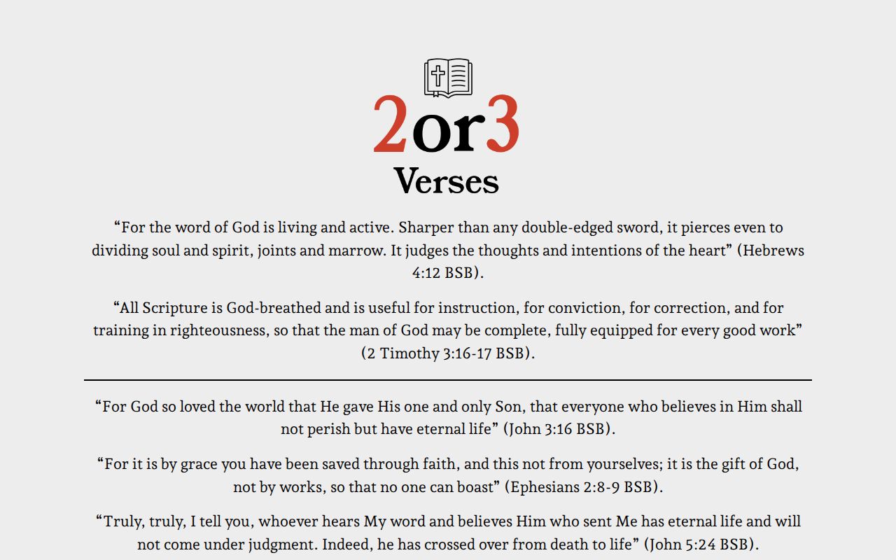 2or3verses.com